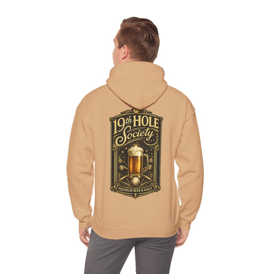 19th Hole Society Premium Beer and Golf Hoodie - SJM Print Store