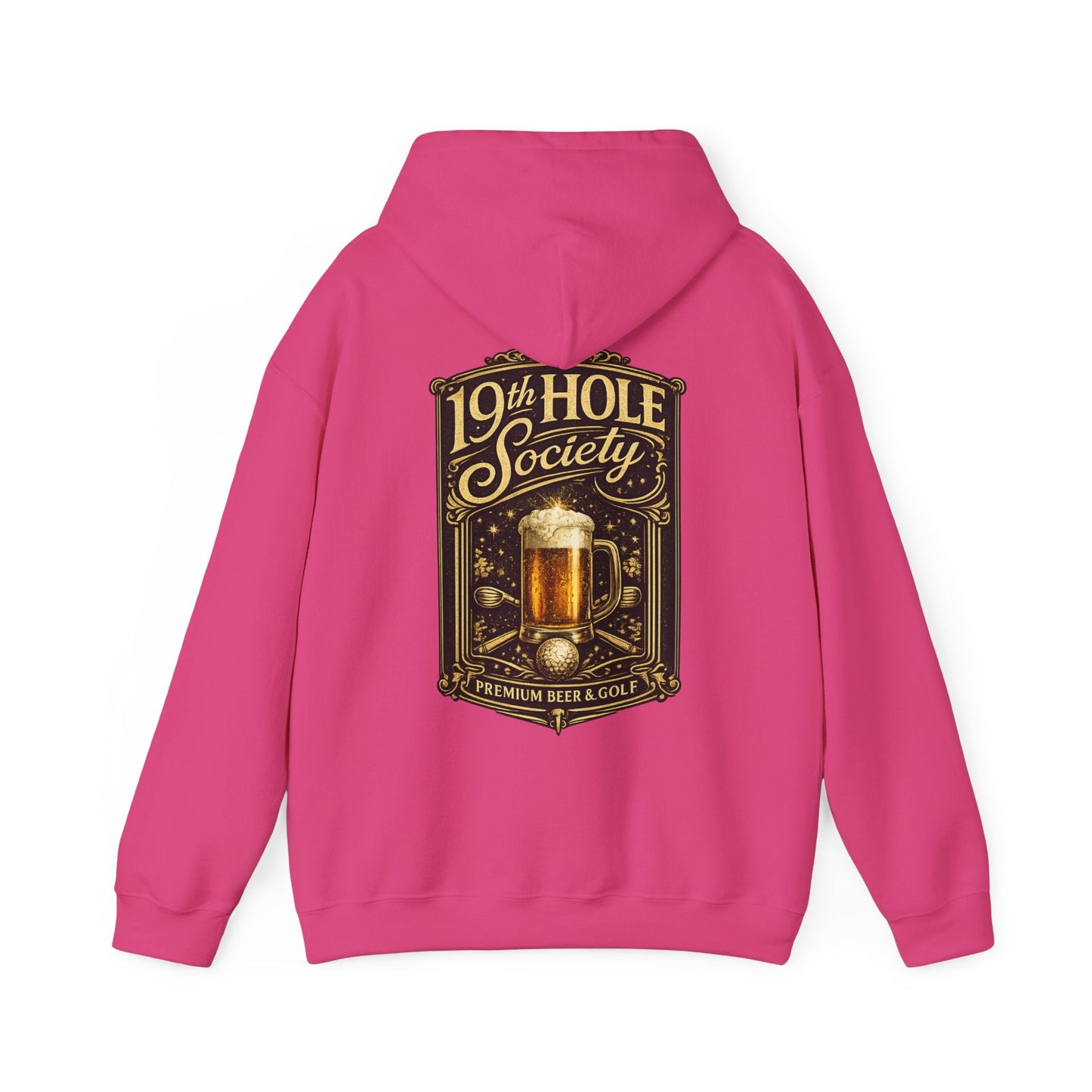 19th Hole Society Premium Beer and Golf Hoodie - SJM Print Store