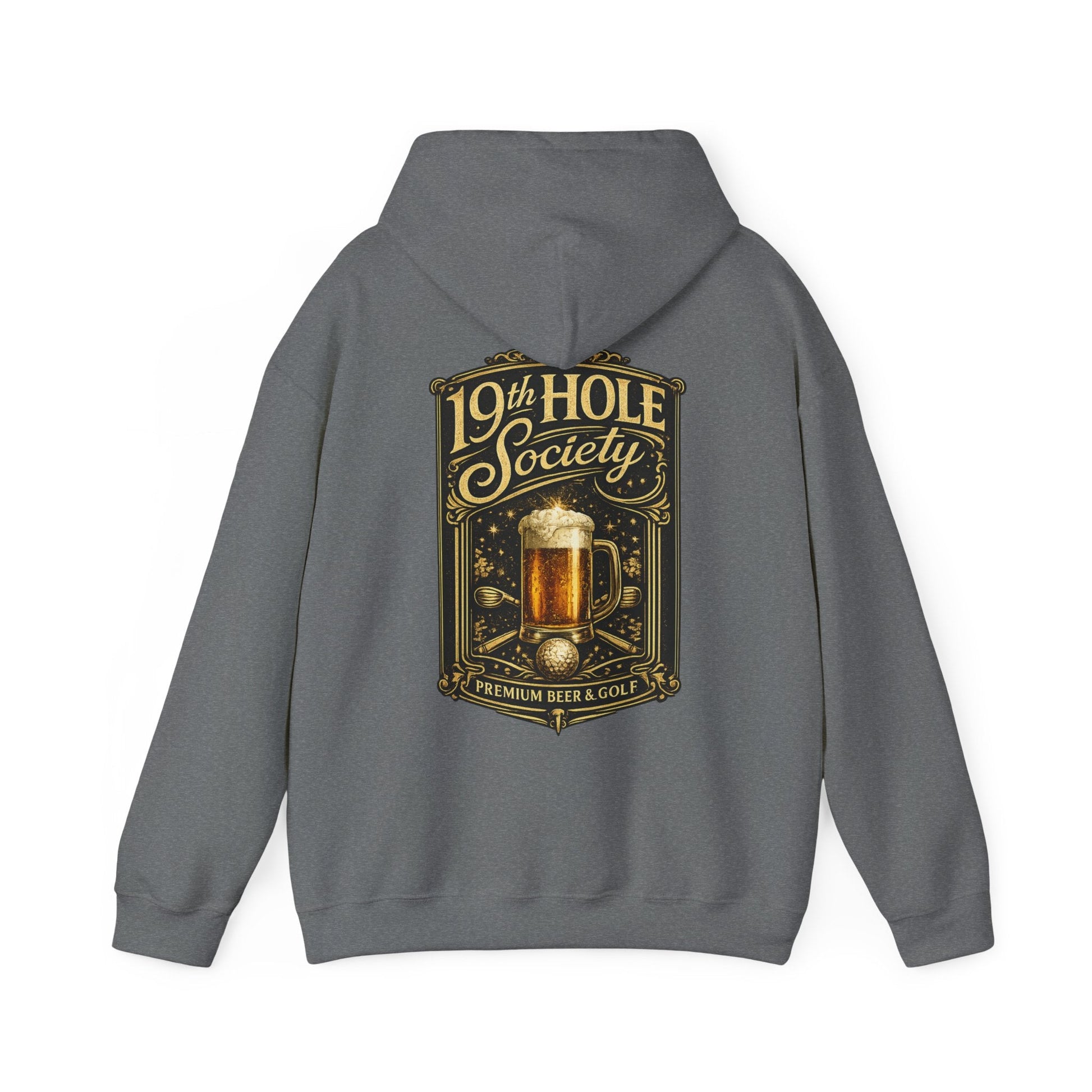 19th Hole Society Premium Beer and Golf Hoodie - SJM Print Store