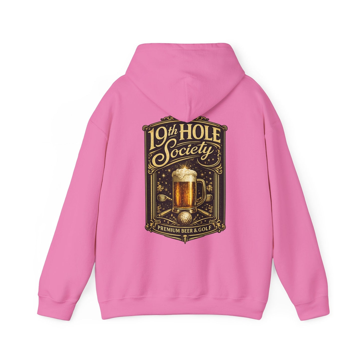 19th Hole Society Premium Beer and Golf Hoodie - SJM Print Store