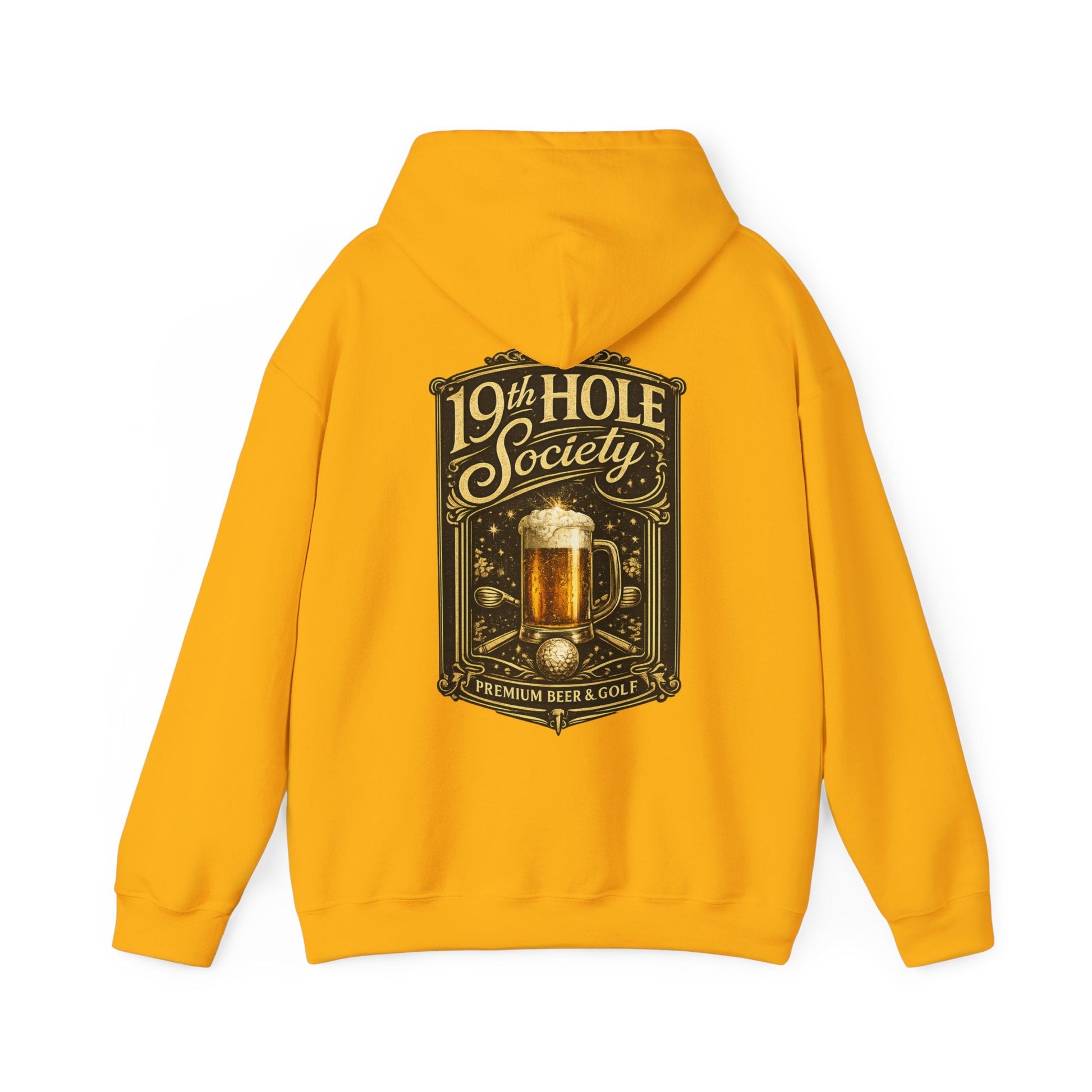 19th Hole Society Premium Beer and Golf Hoodie - SJM Print Store