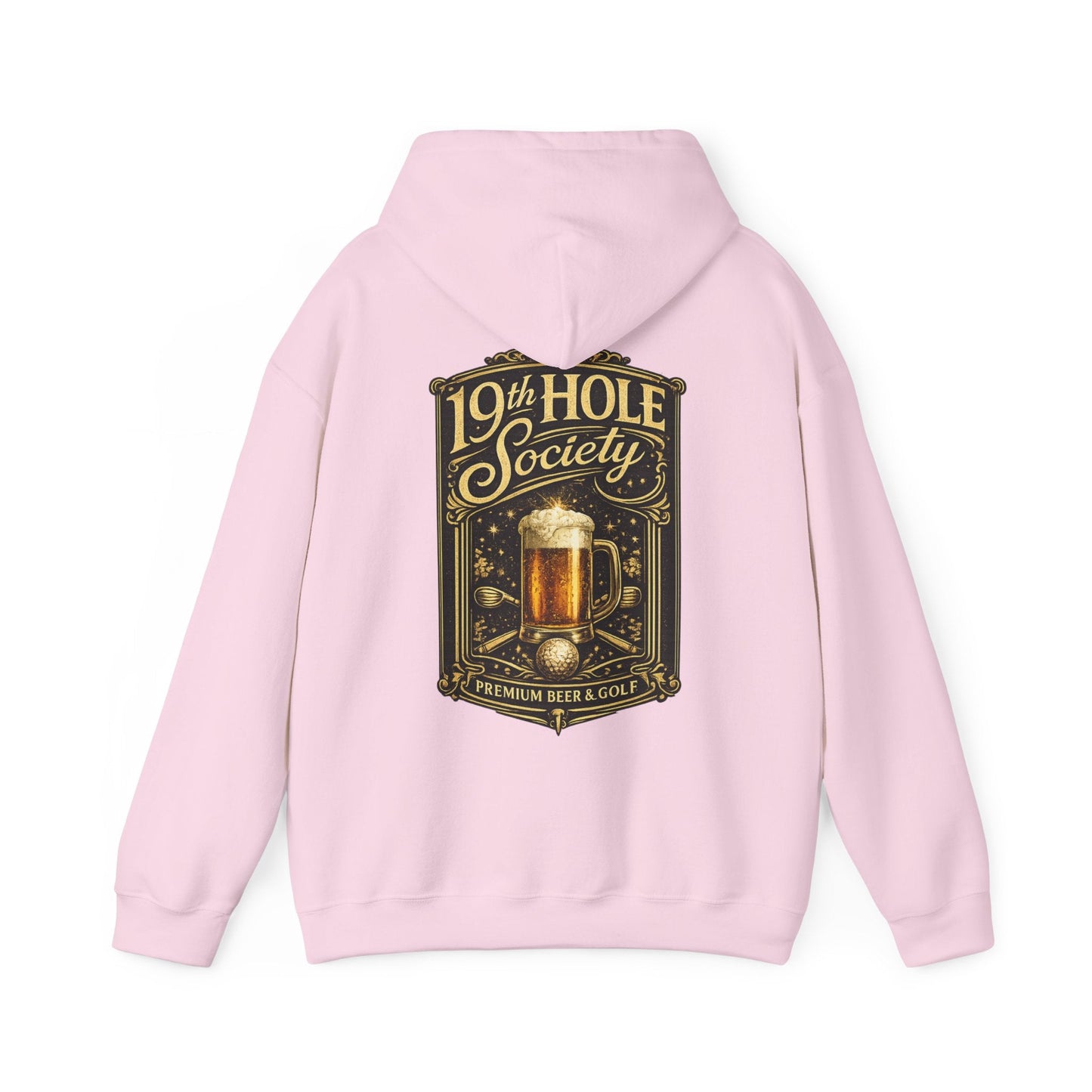 19th Hole Society Premium Beer and Golf Hoodie - SJM Print Store