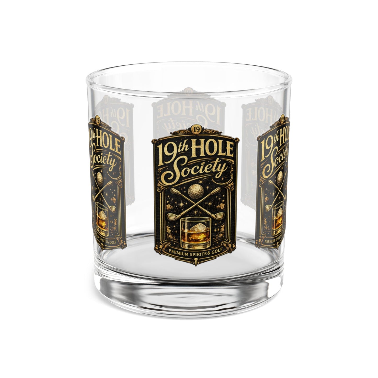 19th Hole Society Premium Spirits and Golf Rocks Glass - SJM Print Store