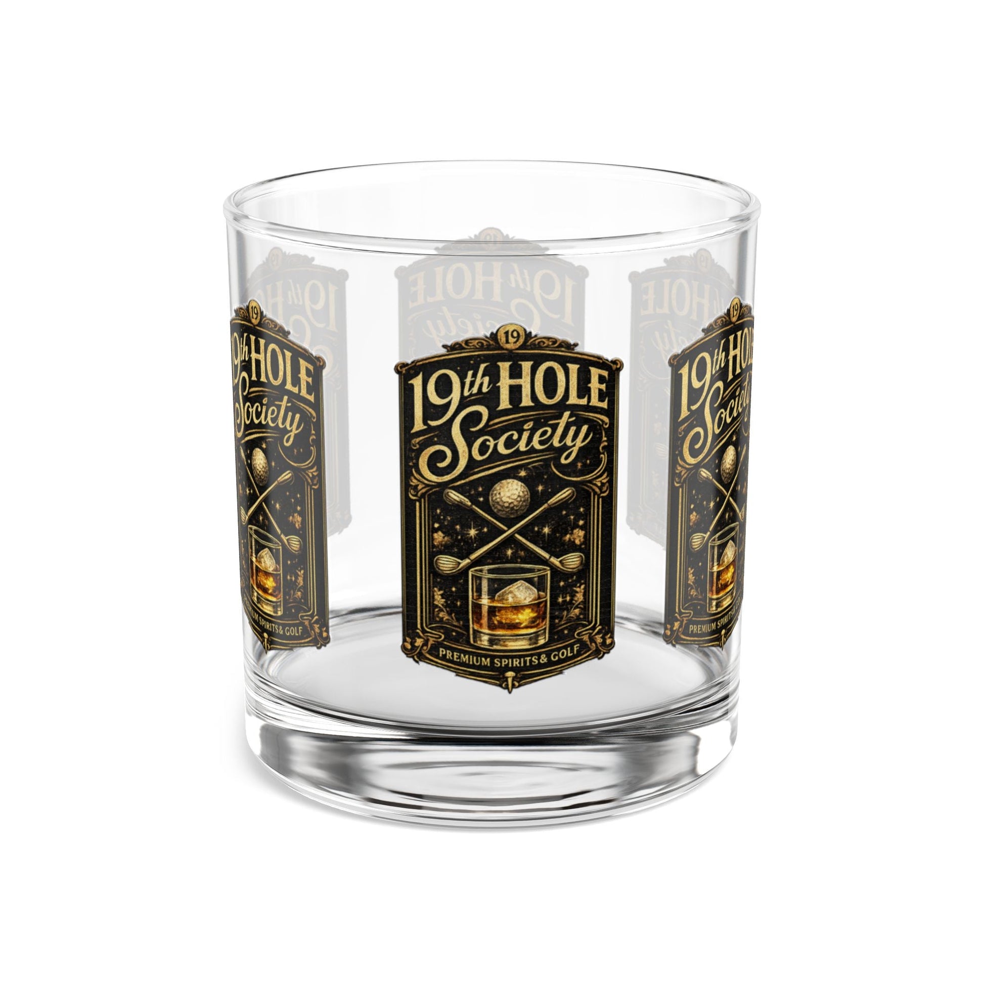 19th Hole Society Premium Spirits and Golf Rocks Glass - SJM Print Store