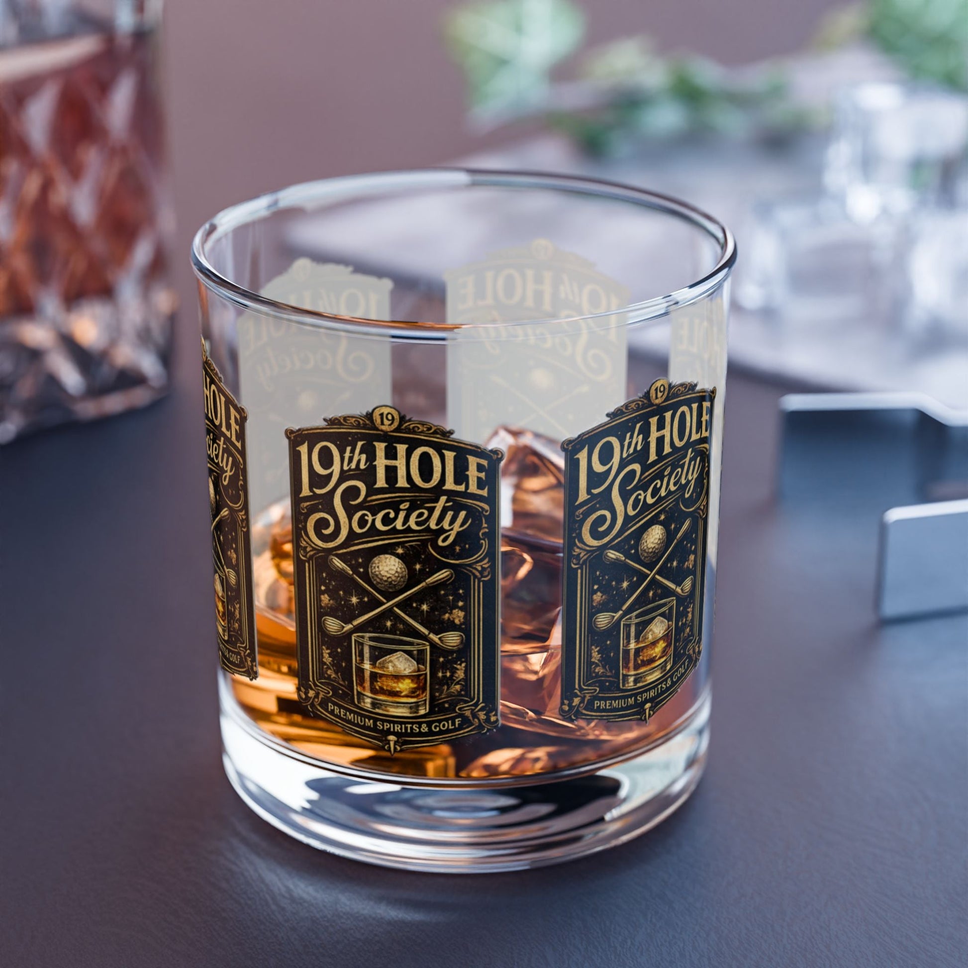 19th Hole Society Premium Spirits and Golf Rocks Glass - SJM Print Store