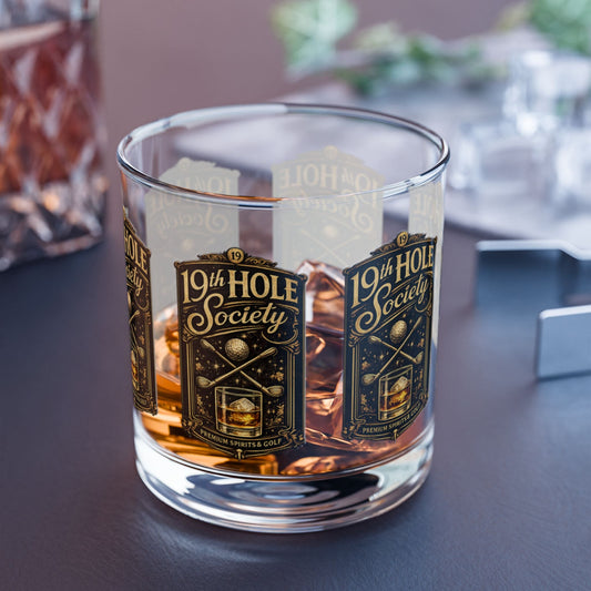 19th Hole Society Premium Spirits and Golf Rocks Glass - SJM Print Store