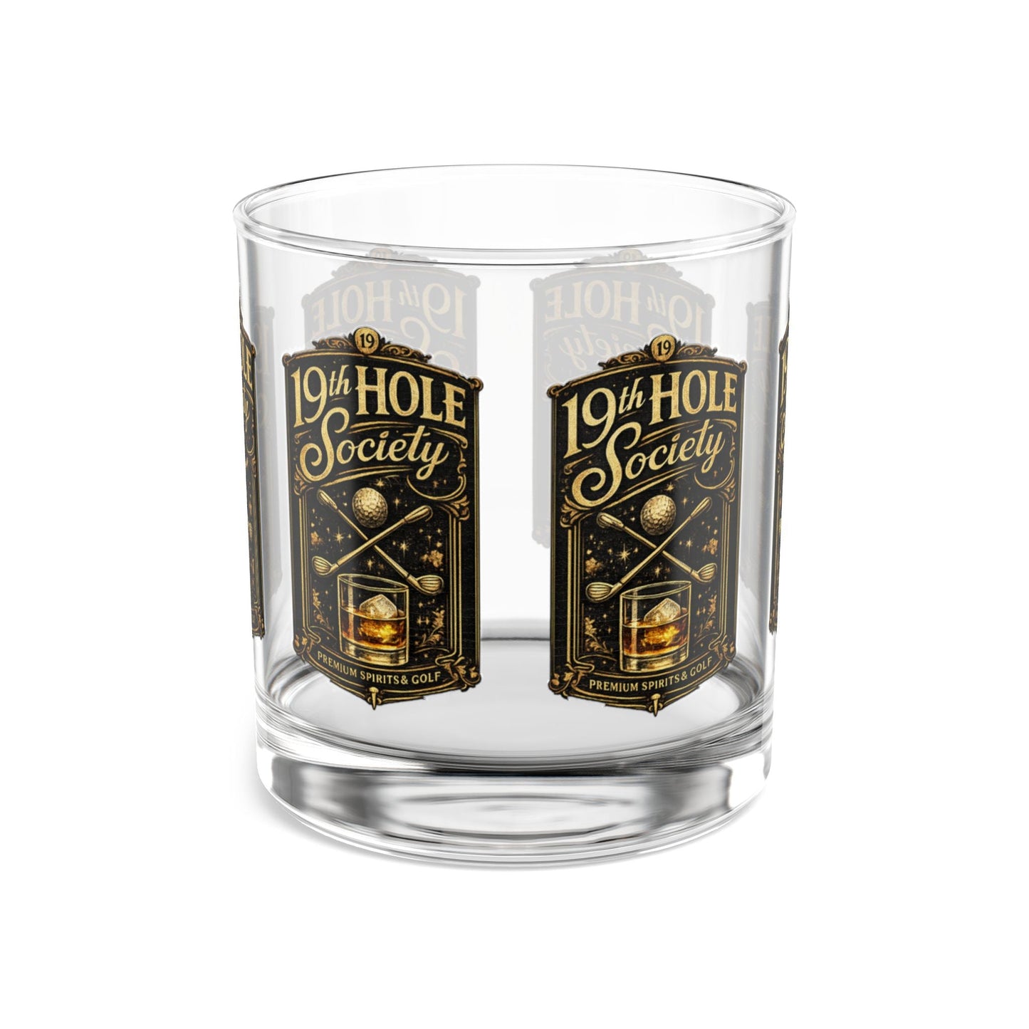 19th Hole Society Premium Spirits and Golf Rocks Glass - SJM Print Store