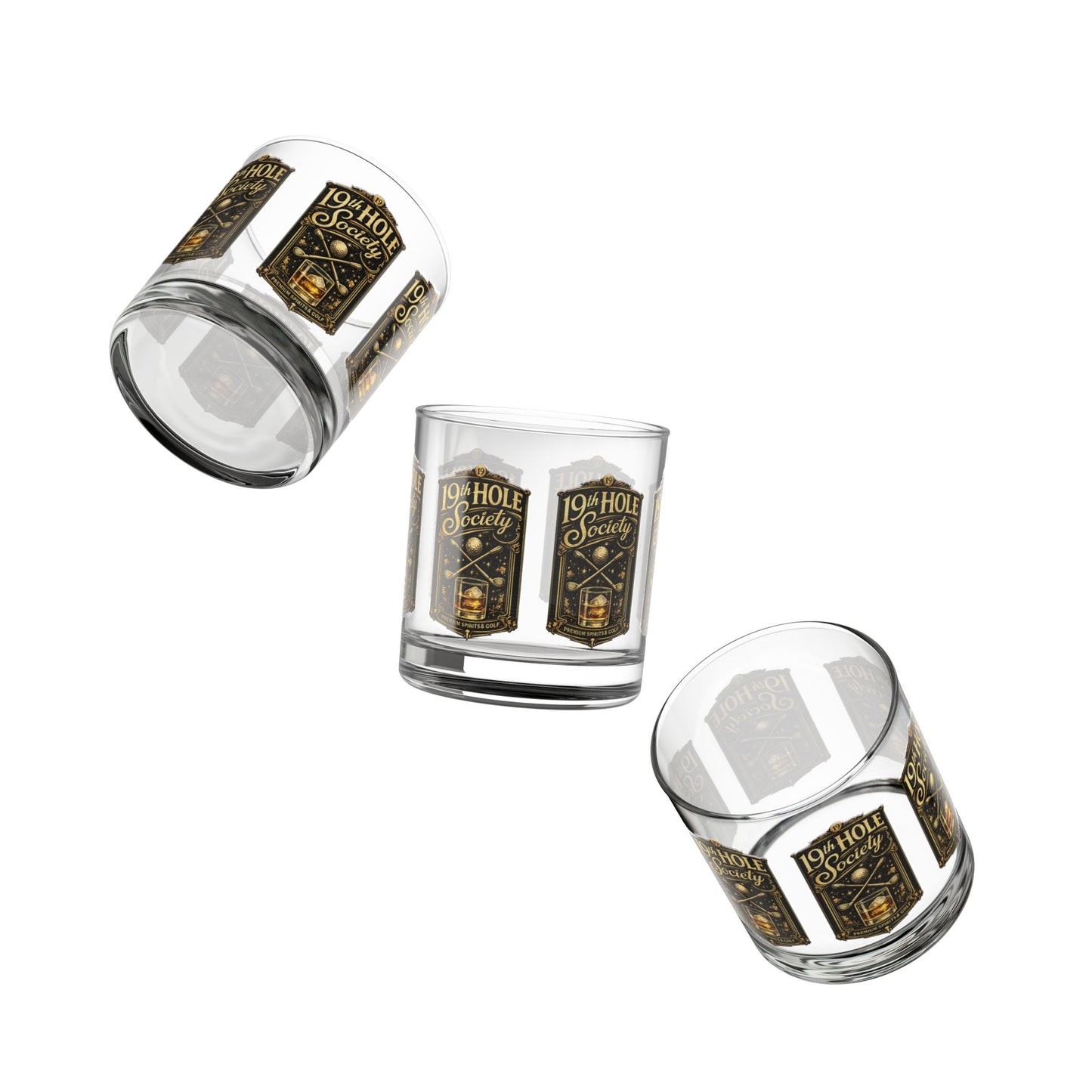 19th Hole Society Premium Spirits and Golf Rocks Glass - SJM Print Store