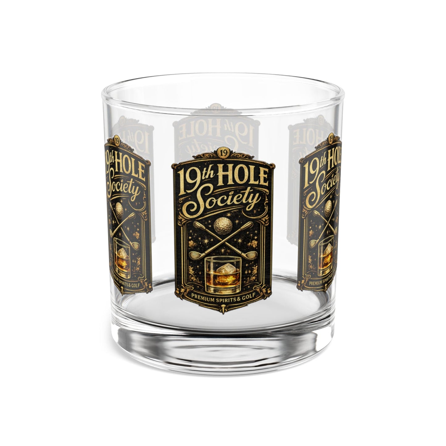 19th Hole Society Premium Spirits and Golf Rocks Glass - SJM Print Store