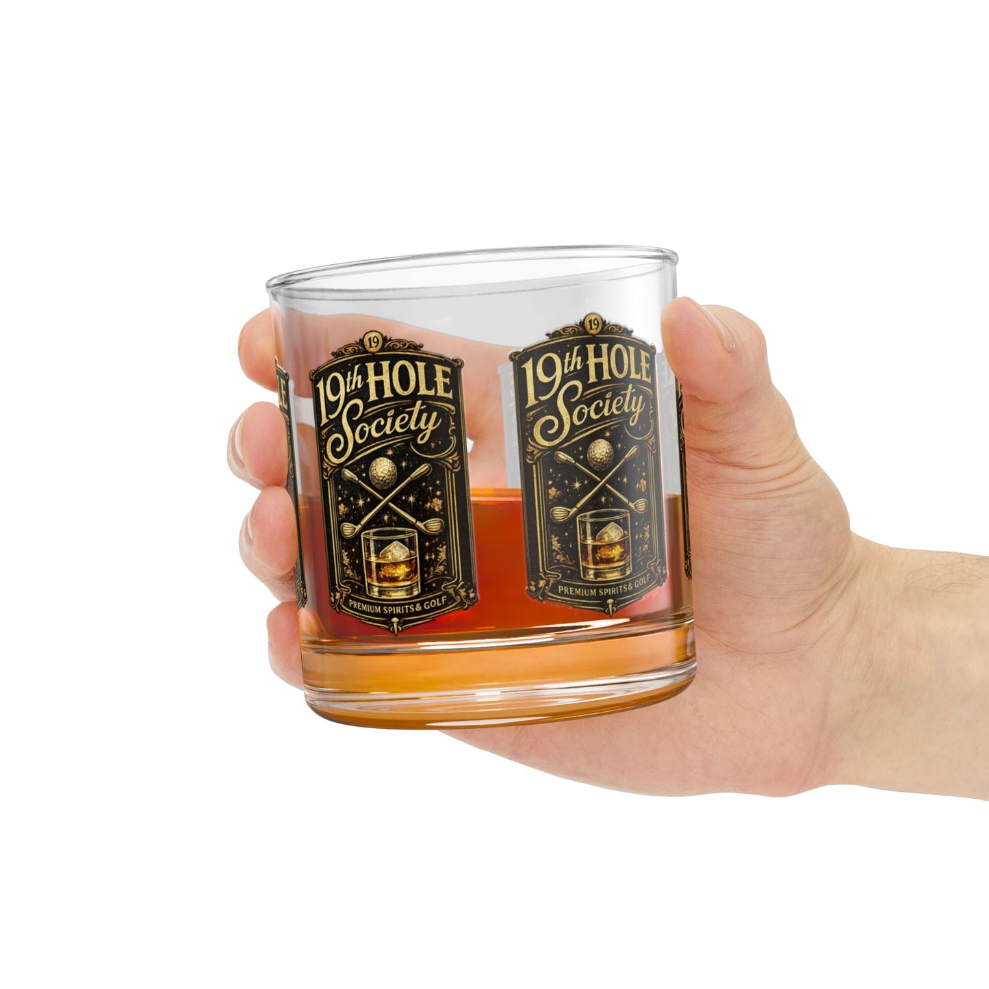 19th Hole Society Premium Spirits and Golf Rocks Glass - SJM Print Store