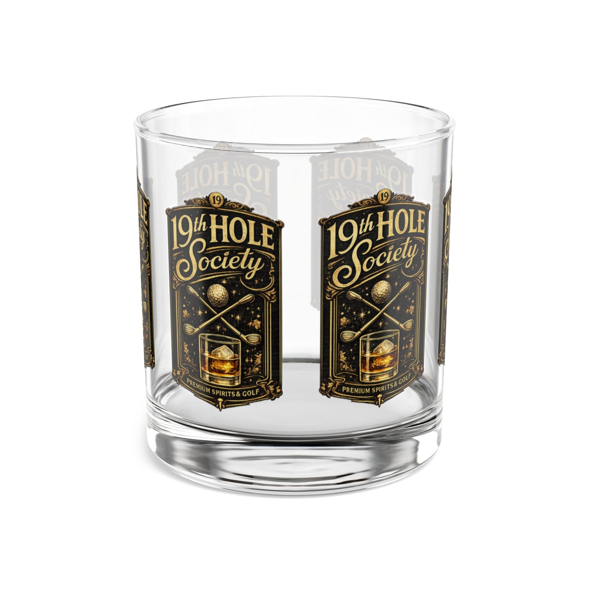 19th Hole Society Premium Spirits and Golf Rocks Glass - SJM Print Store