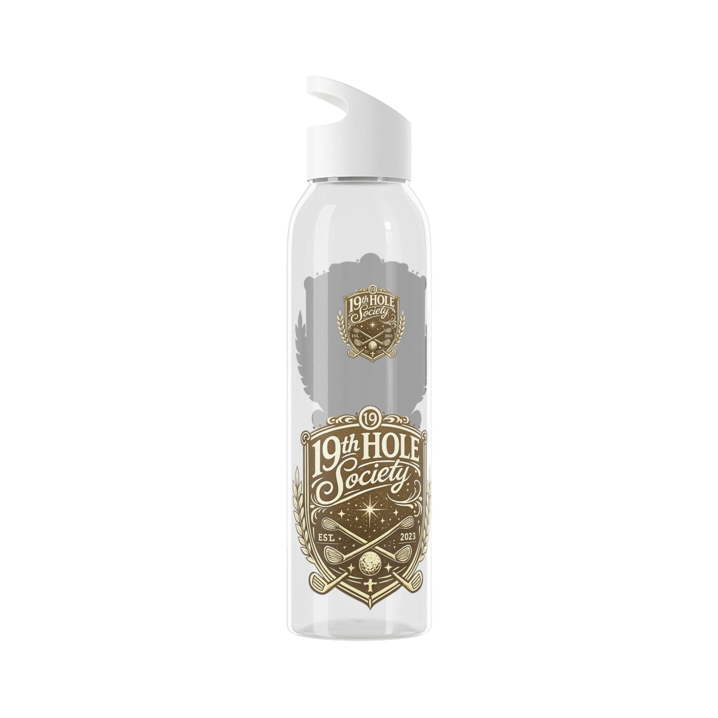 19th Hole Society Sports Water Bottle | Golf Hydration Bottle | Lightweight Everyday Drinkware - SJM Print Store