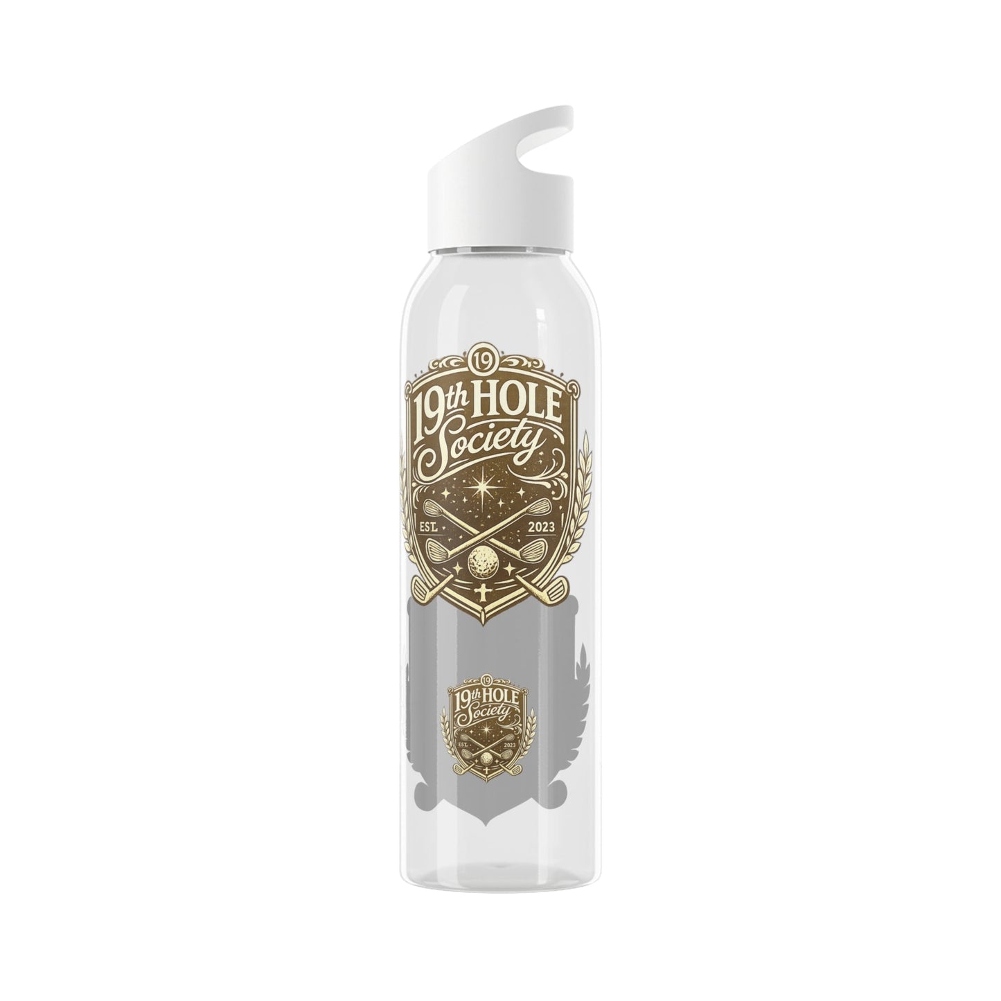 19th Hole Society Sports Water Bottle | Golf Hydration Bottle | Lightweight Everyday Drinkware - SJM Print Store