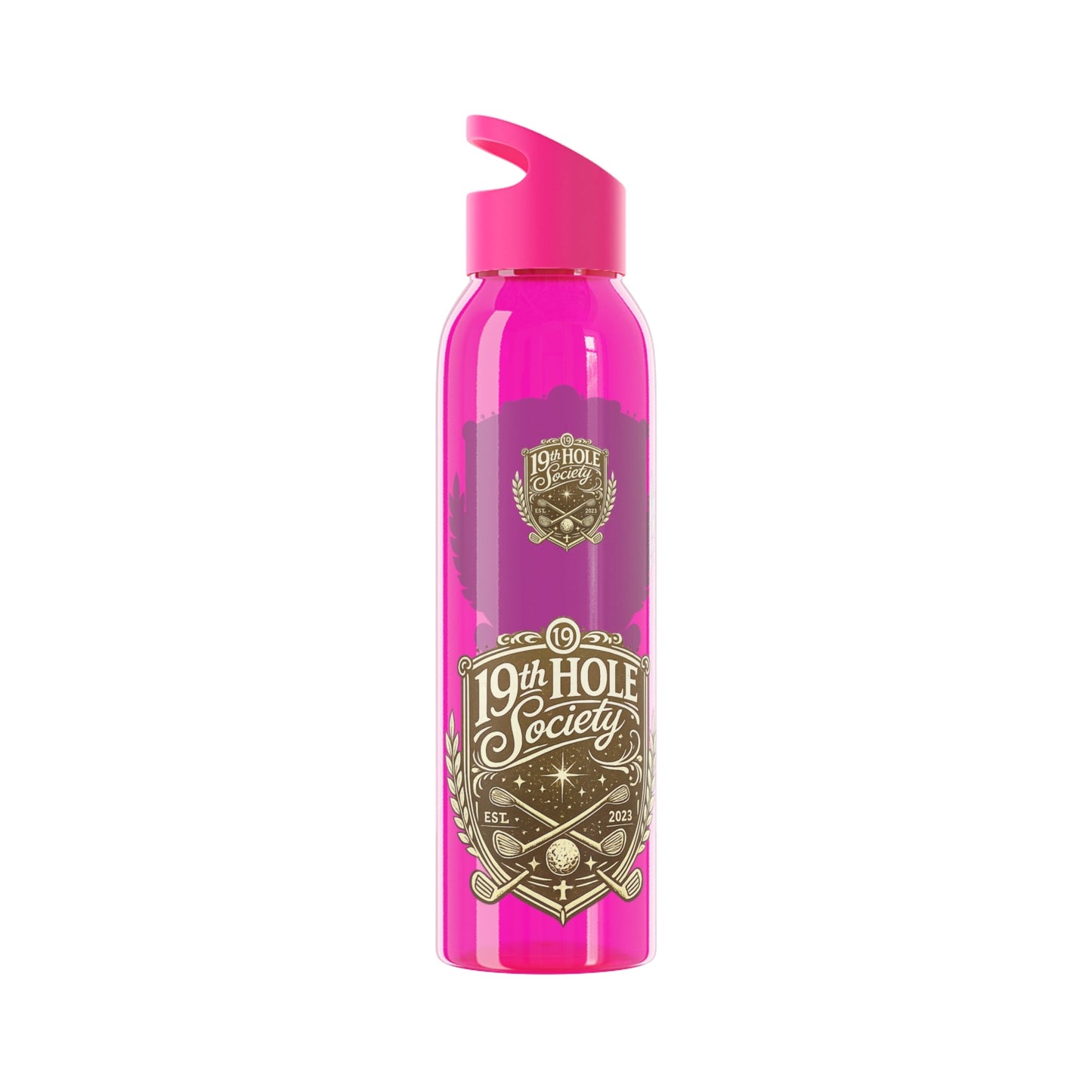 19th Hole Society Sports Water Bottle | Golf Hydration Bottle | Lightweight Everyday Drinkware - SJM Print Store