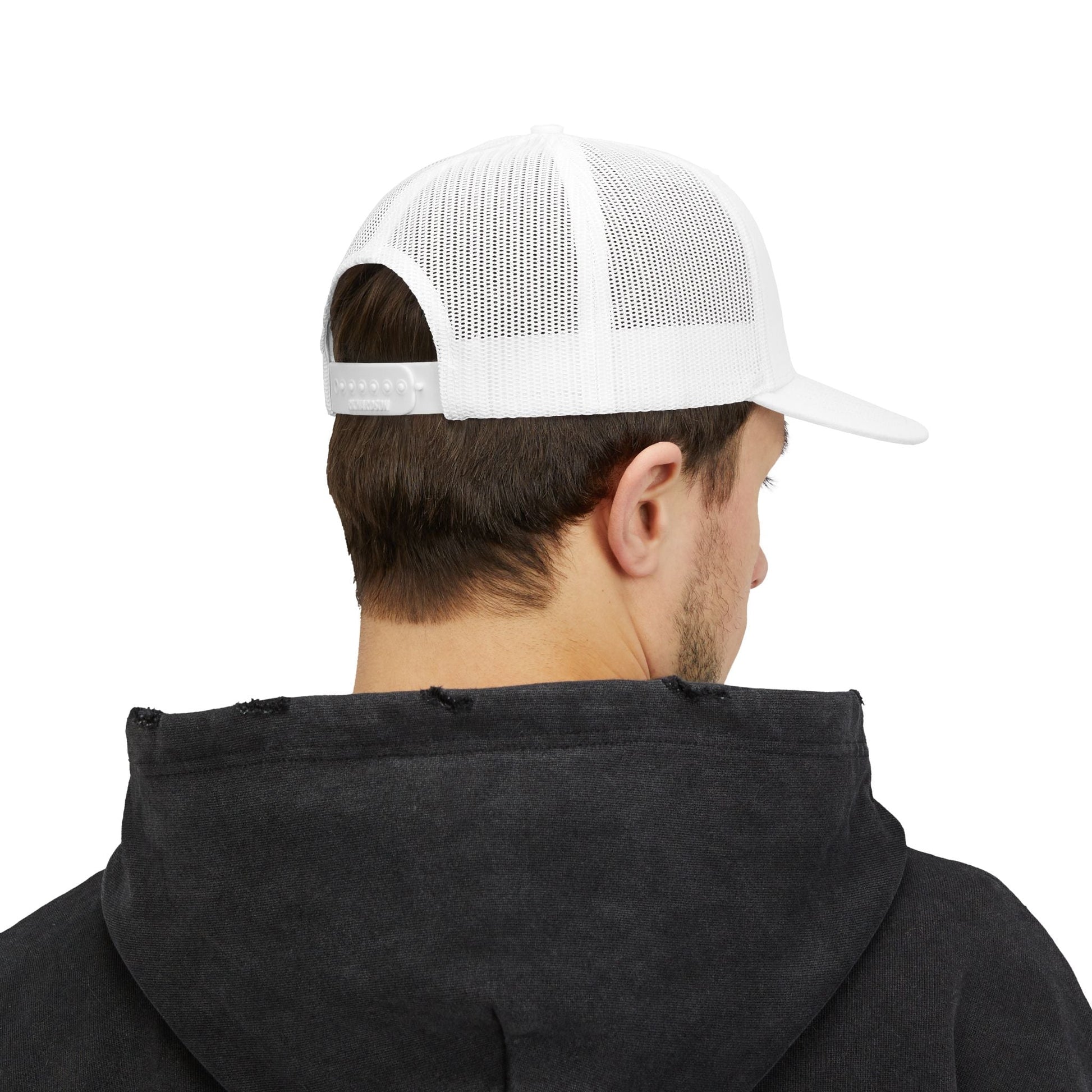 19th Hole Society Trucker Cap | Premium Golf Snapback Hat | Bronze Crest Design - SJM Print Store