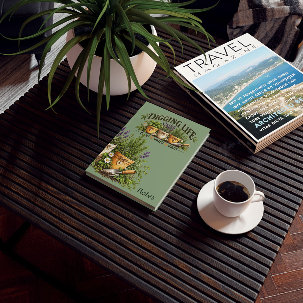 Digging Life Minimal Garden - Hardback Notebook