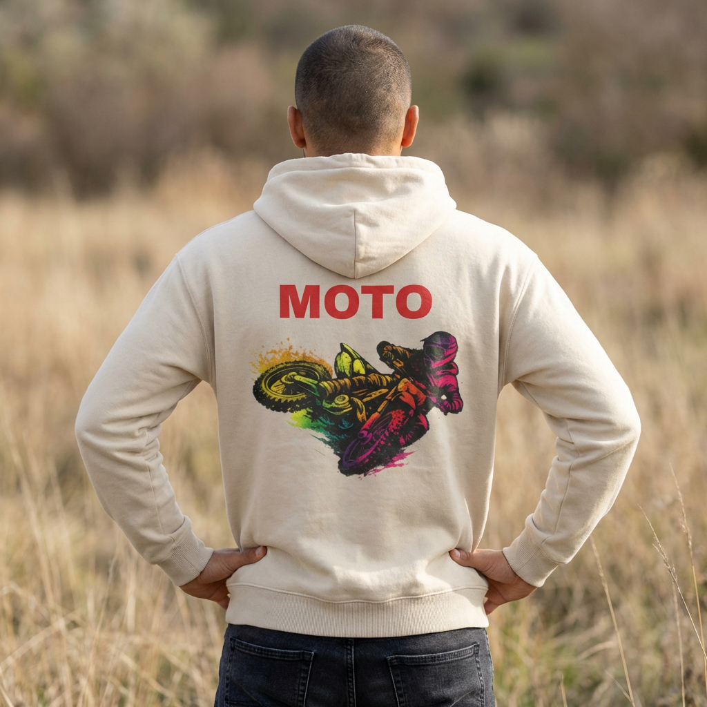 Sweat à capuche Moto Cross Dirt Bike Motard Coloré