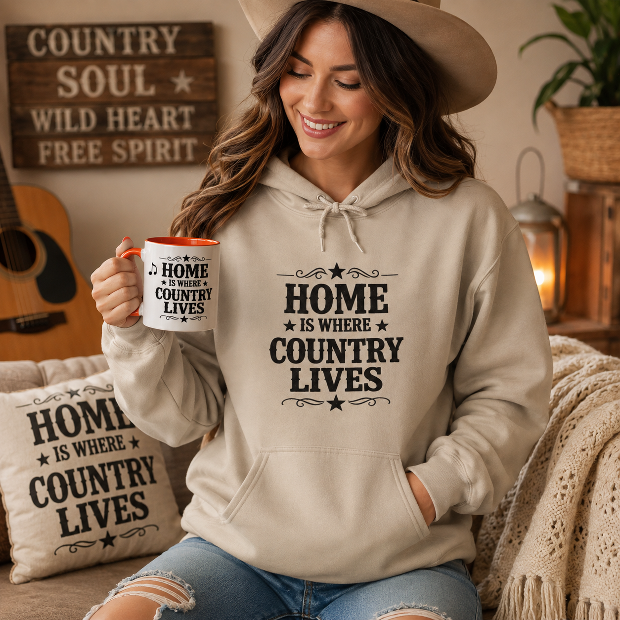 Home Is Where Country Lives Hoodie – Country Style Hoodie