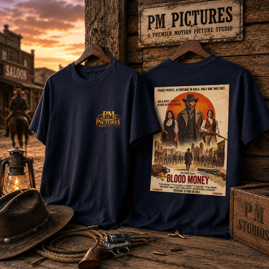 PM Pictures Blood Money T-Shirt – English Edition