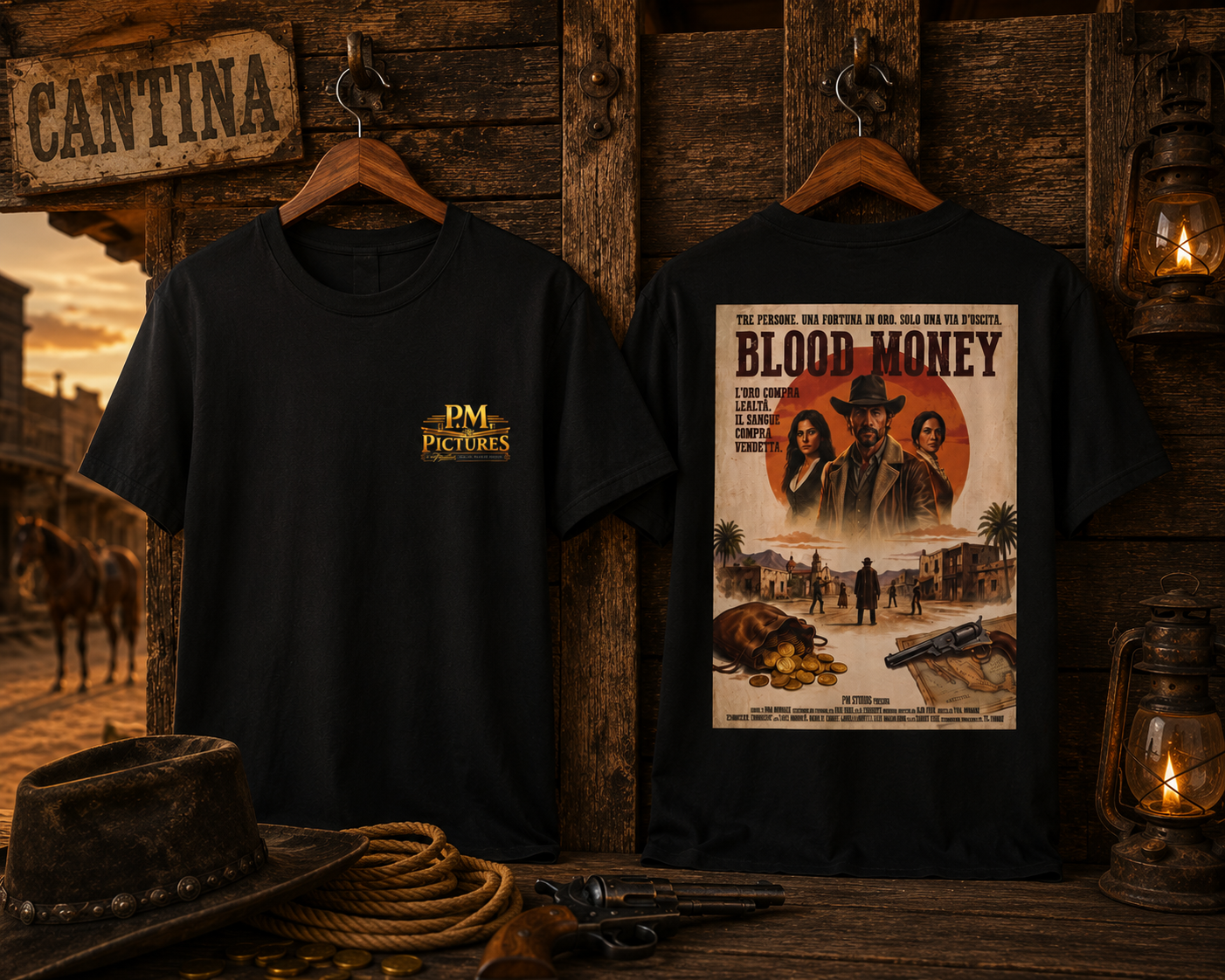 PM Pictures Blood Money T-Shirt – Italian Collector's Edition