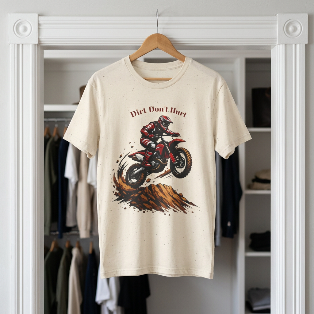 Dirt Don't Hurt Motocross T-Shirt Off Road Dirt Bike Graphic Tee