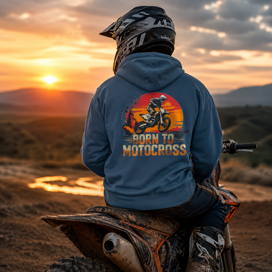 Born to Motocross Sunset Hoodie