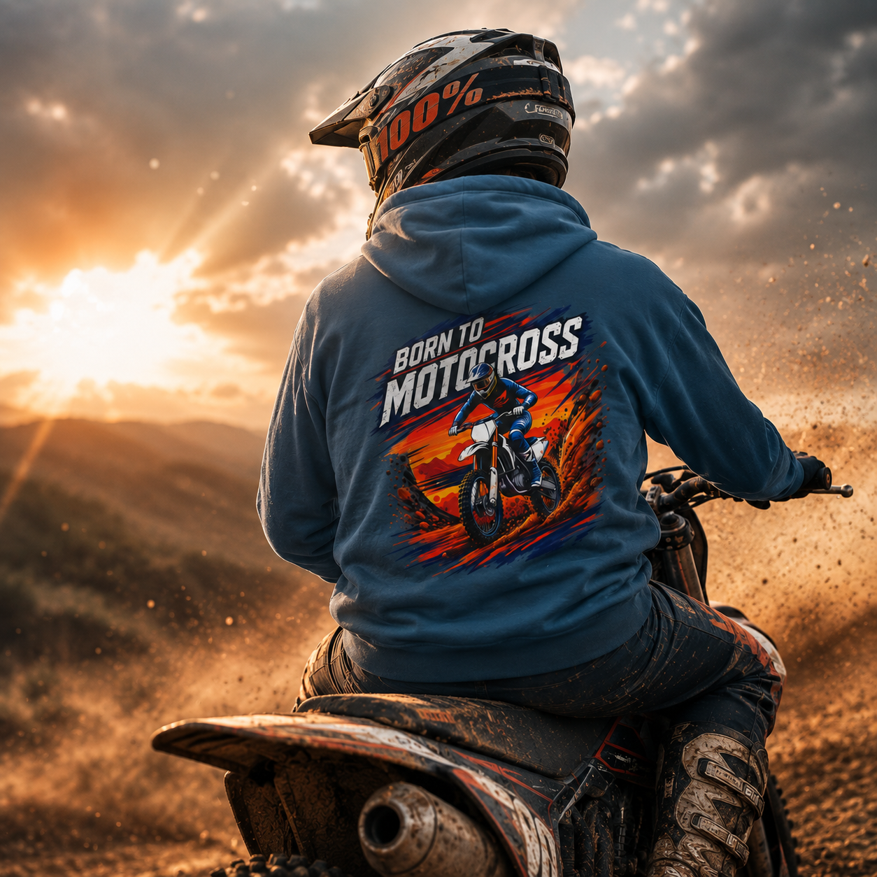 Sweat à capuche de motocross, sweat-shirt unisexe Heavy Blend