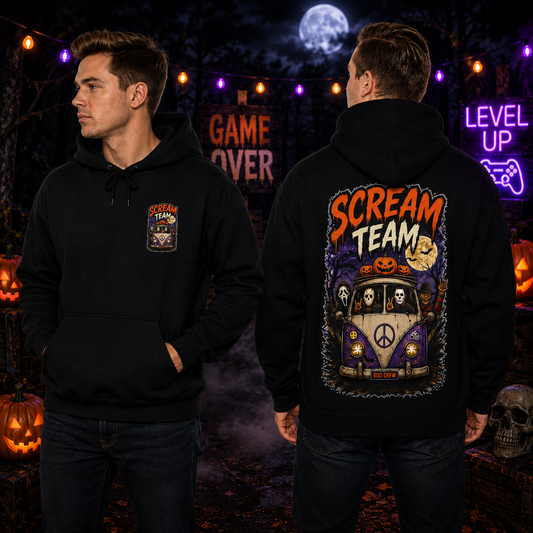Scream Team Halloween Hoodie – Unisex Gamer Hoodie