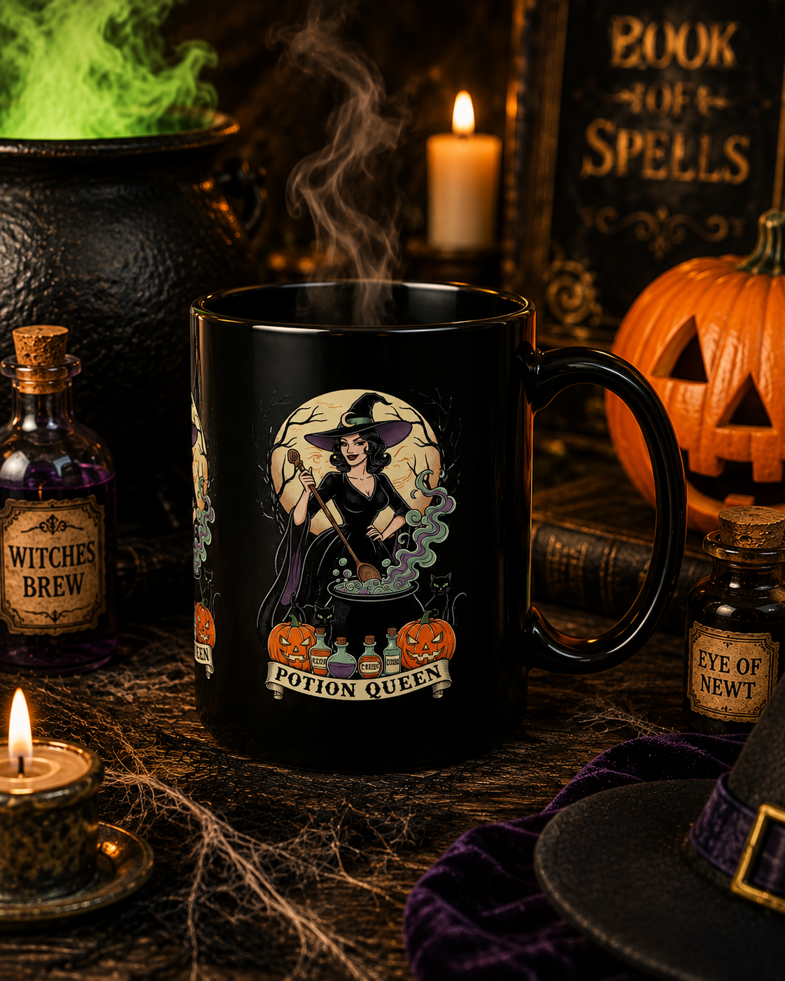 Potion Queen Halloween Black Mug