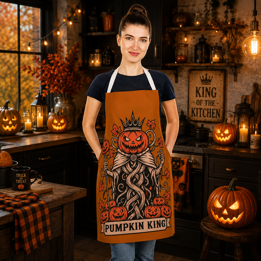 Pumpkin King Halloween Apron – King of the Kitchen