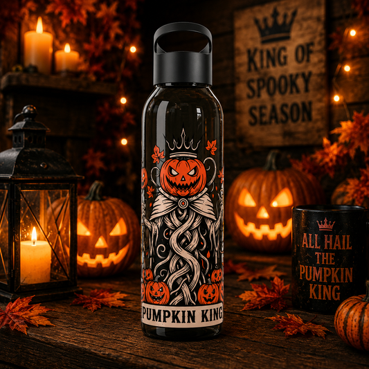 Pumpkin King Halloween Water Bottle – Spooky Reusable Drinks Bottle