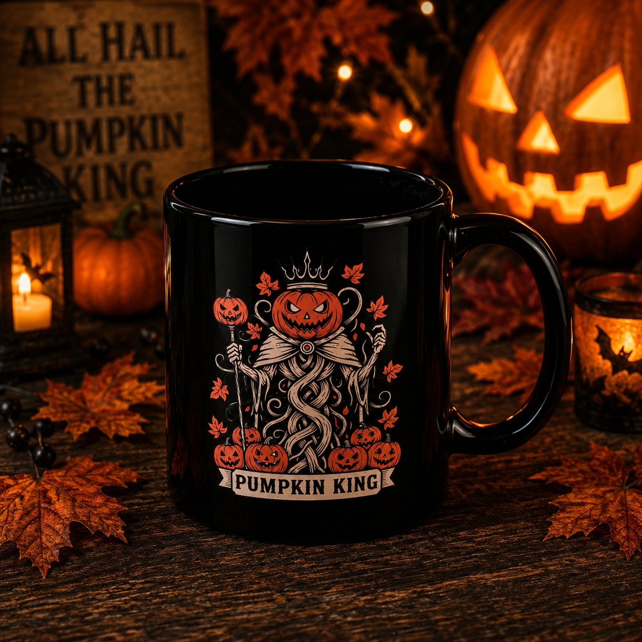 Kürbiskönig Halloween-Tasse
