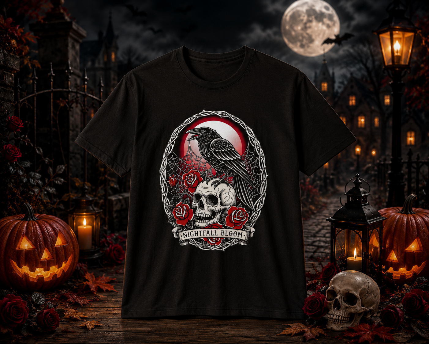 Gothic T-Shirt "Nachtblüte"