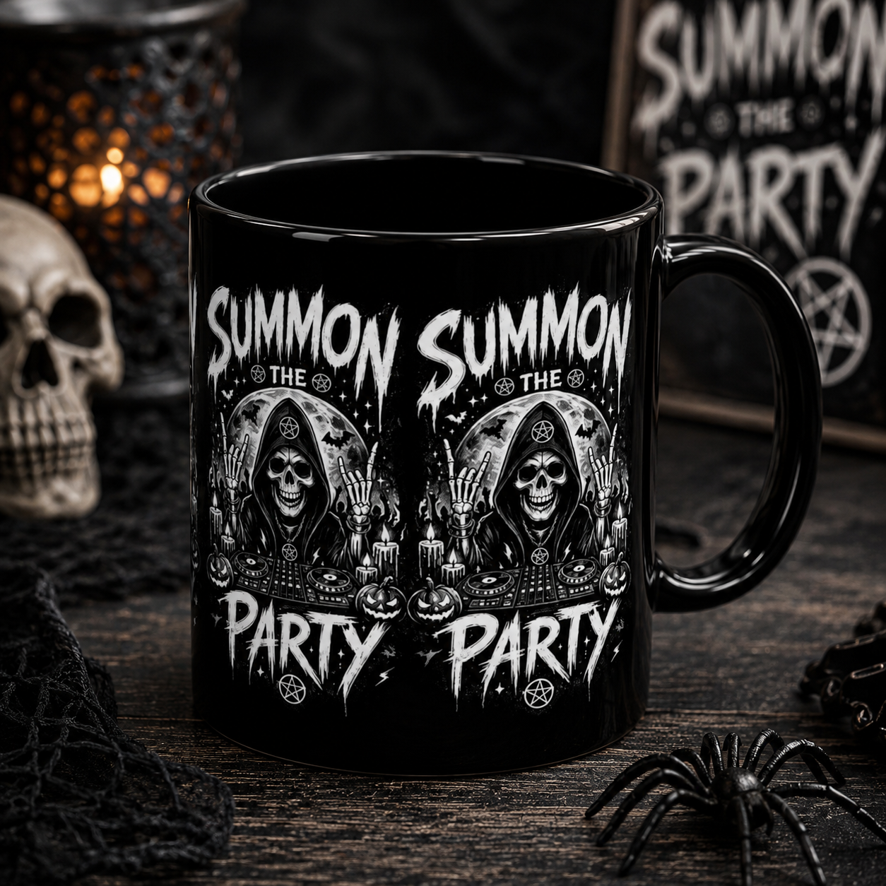 Summon the Party Black Mug