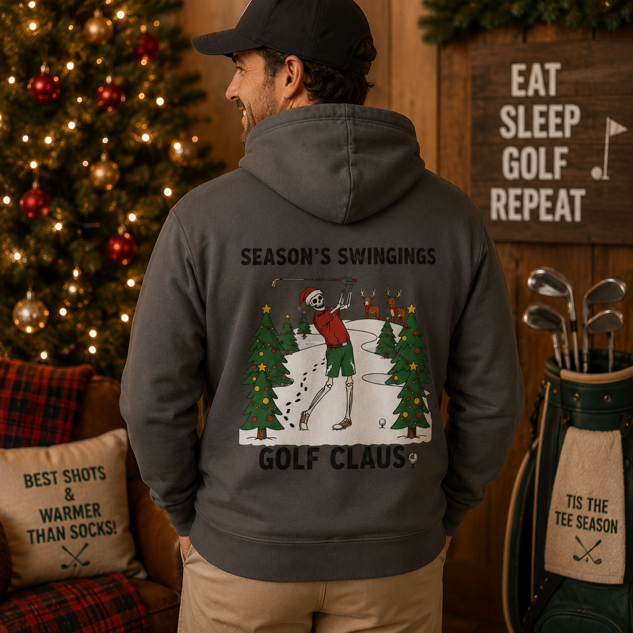 Golf Claus Kapuzenjacke mit durchgehendem Reißverschluss