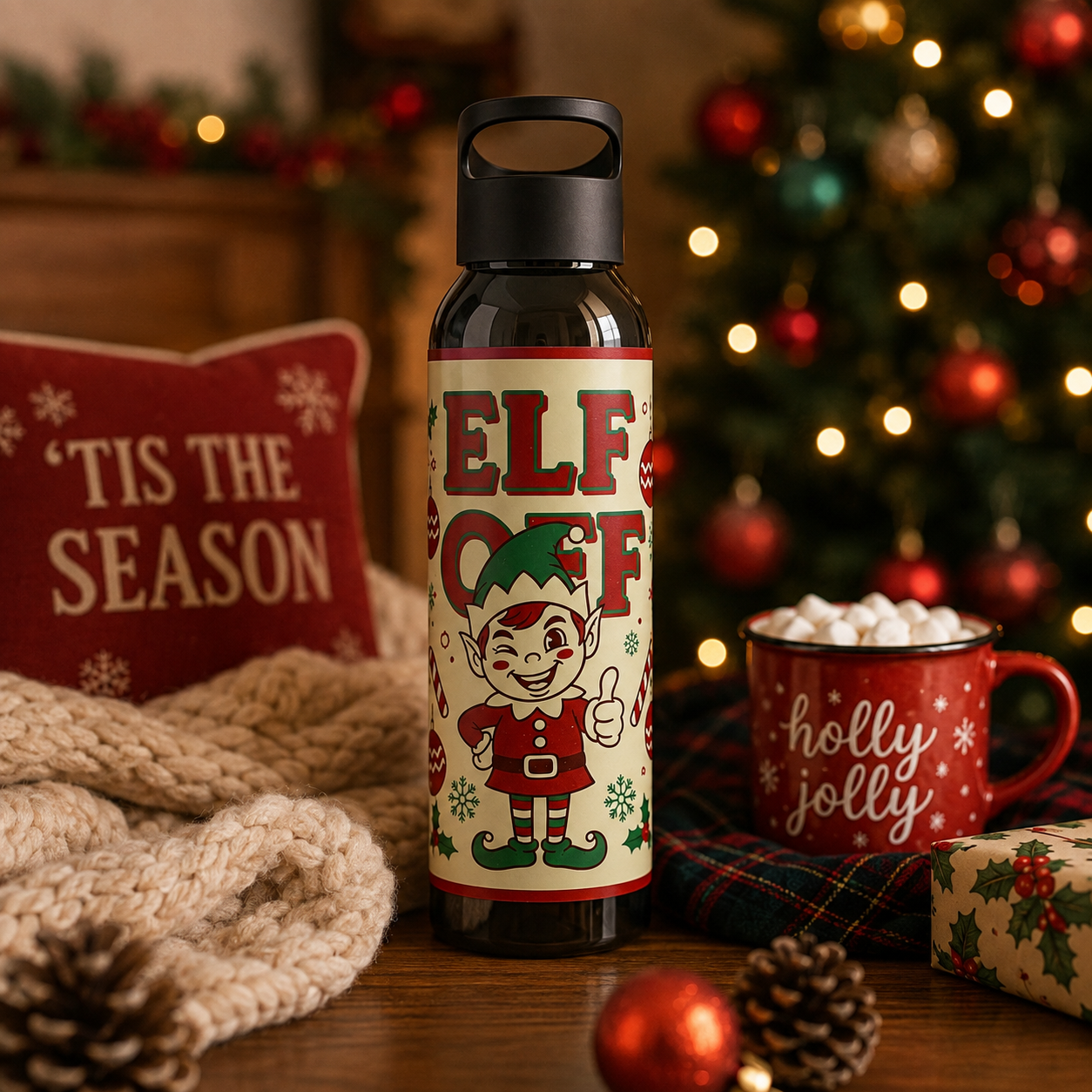Weihnachts-Elfen-Trinkflasche