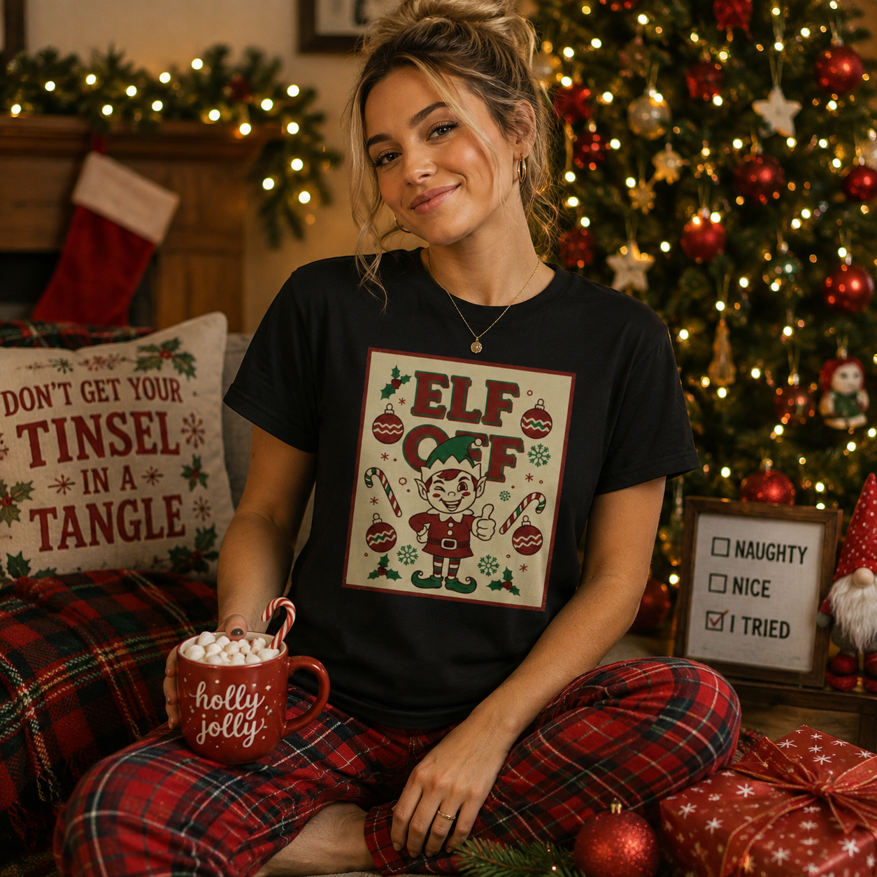 Lustiges Weihnachts-Elfen-T-Shirt