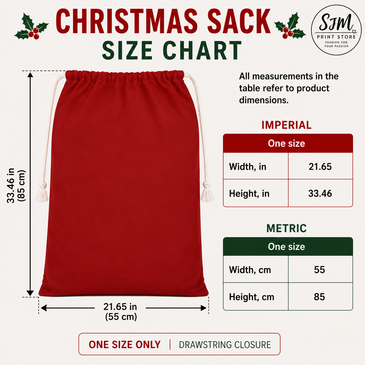 Personalised Penguin Christmas Gift Sack – Merry Christmas Santa Sack