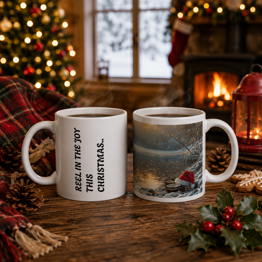 Christmas Fishing Mug – Reel In The Joy This Christmas