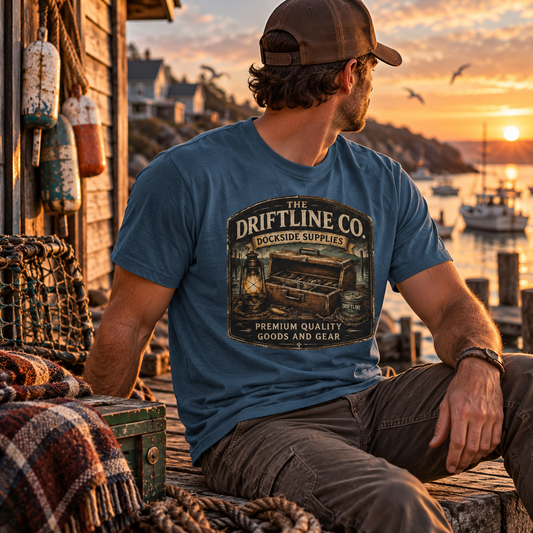 The Driftline Company – T-shirt Indigo Blue, fournitures pour quais