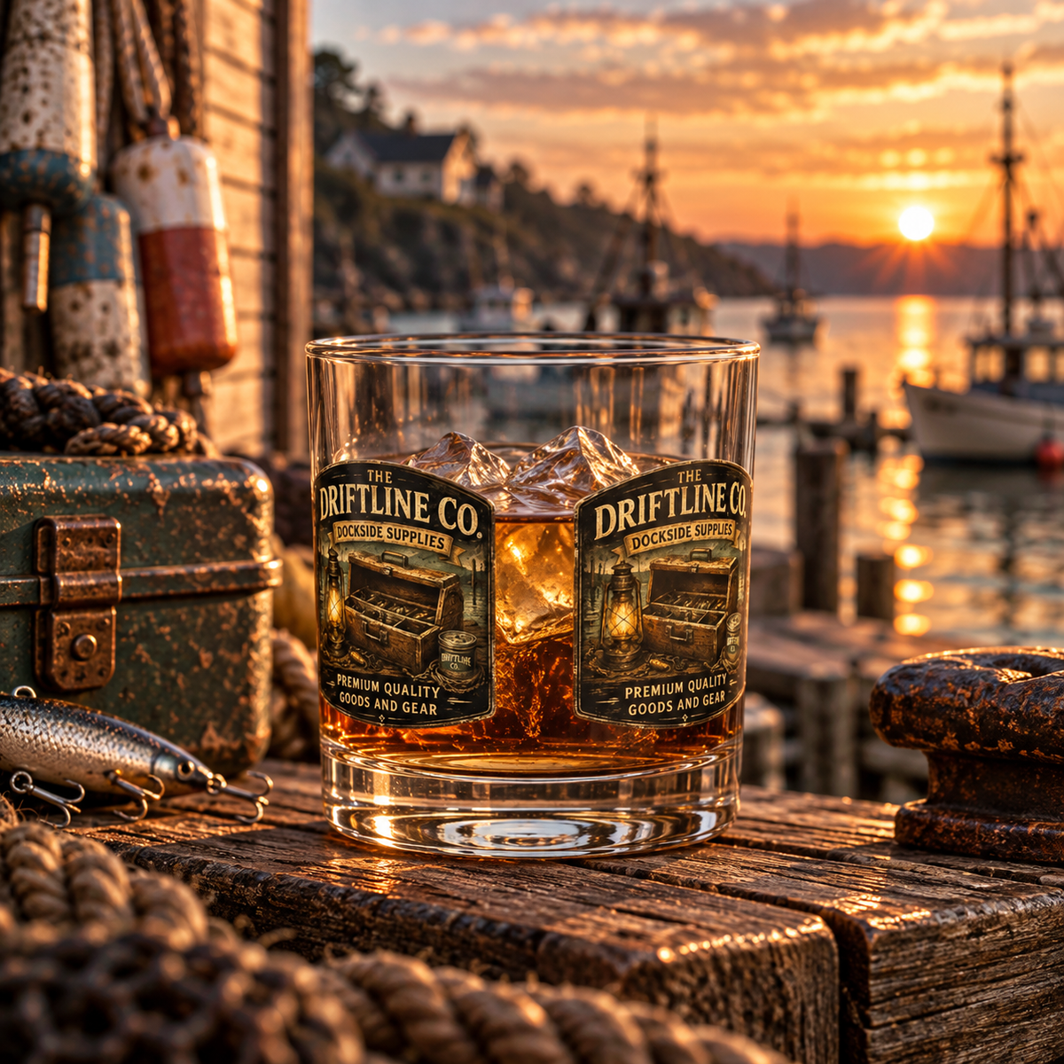 The Driftline Company – Dockside Supplies Glass Tumbler