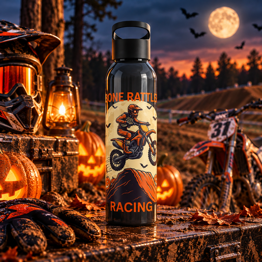 Bone Rattler Motocross Halloween Water Bottle – Dirt Bike Bottle