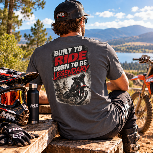 Built to Ride Born to Be Legendary T-Shirt – Motocross Tee
