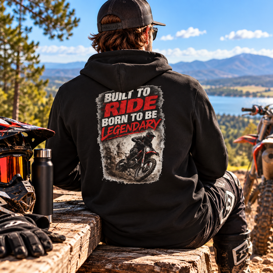 Built to Ride Born to Be Legendary Hoodie – Motocross Hoodie