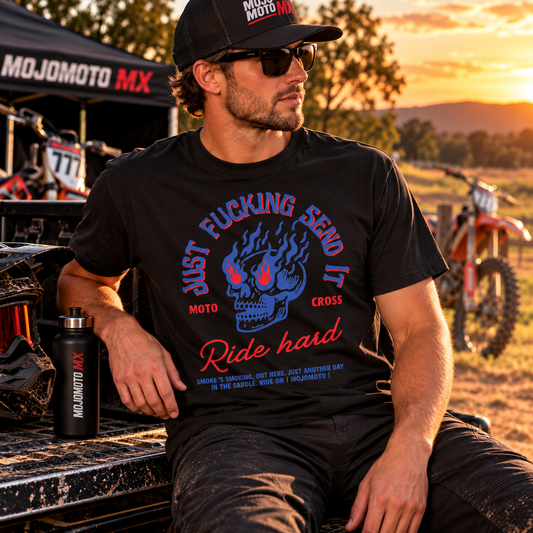 Ride Hard Motocross T-Shirt – Dirtbike-Racing-Shirt