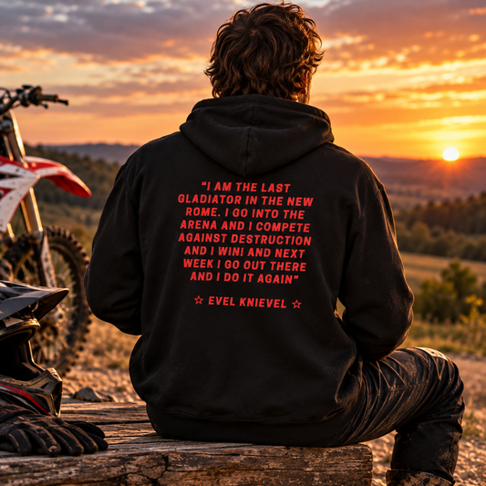 Evel Knievel Legends Motocross Hoodie – Unisex Rider Hoodie