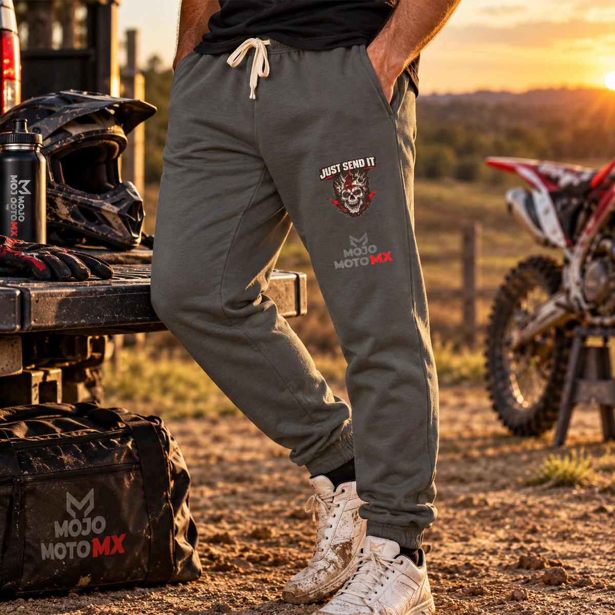 Mojo Moto 'Send It' Fleece-Jogginghose MX-Jogger