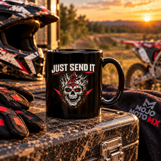 Just Send It Skull Moto Mug