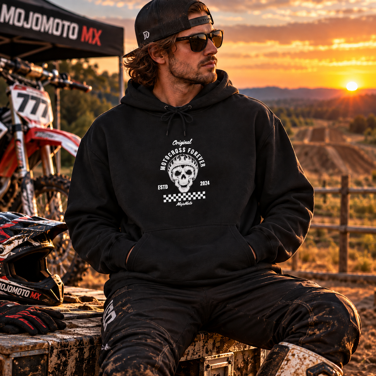 Motocross Forever Hoodie – MojoMoto MX Dirt Bike Hoodie