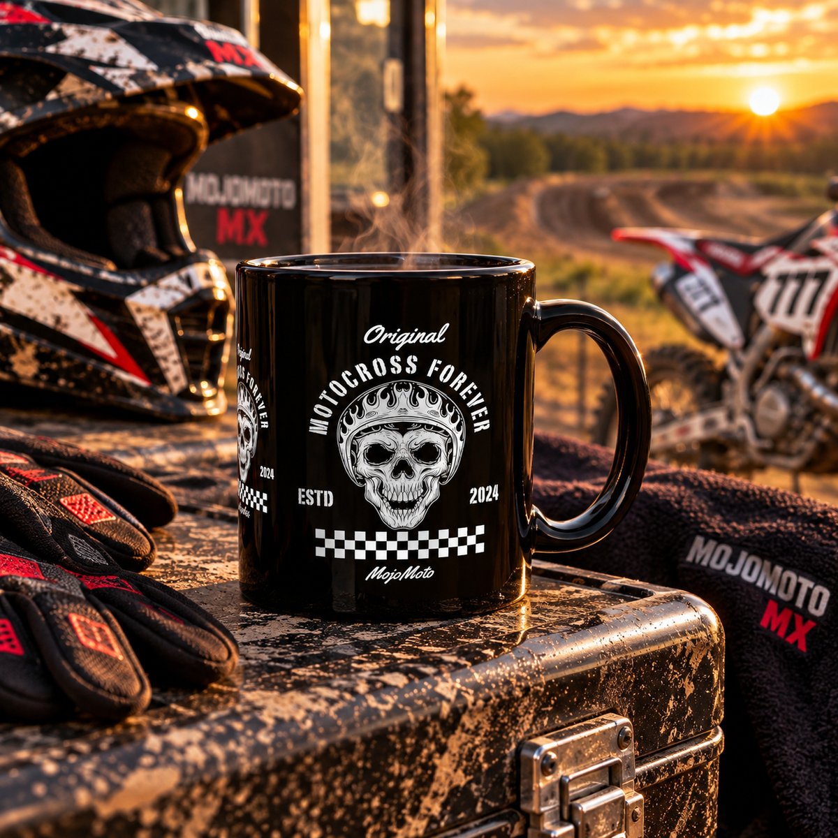 Motocross Forever Black Mug – Dirt Bike Coffee Mug
